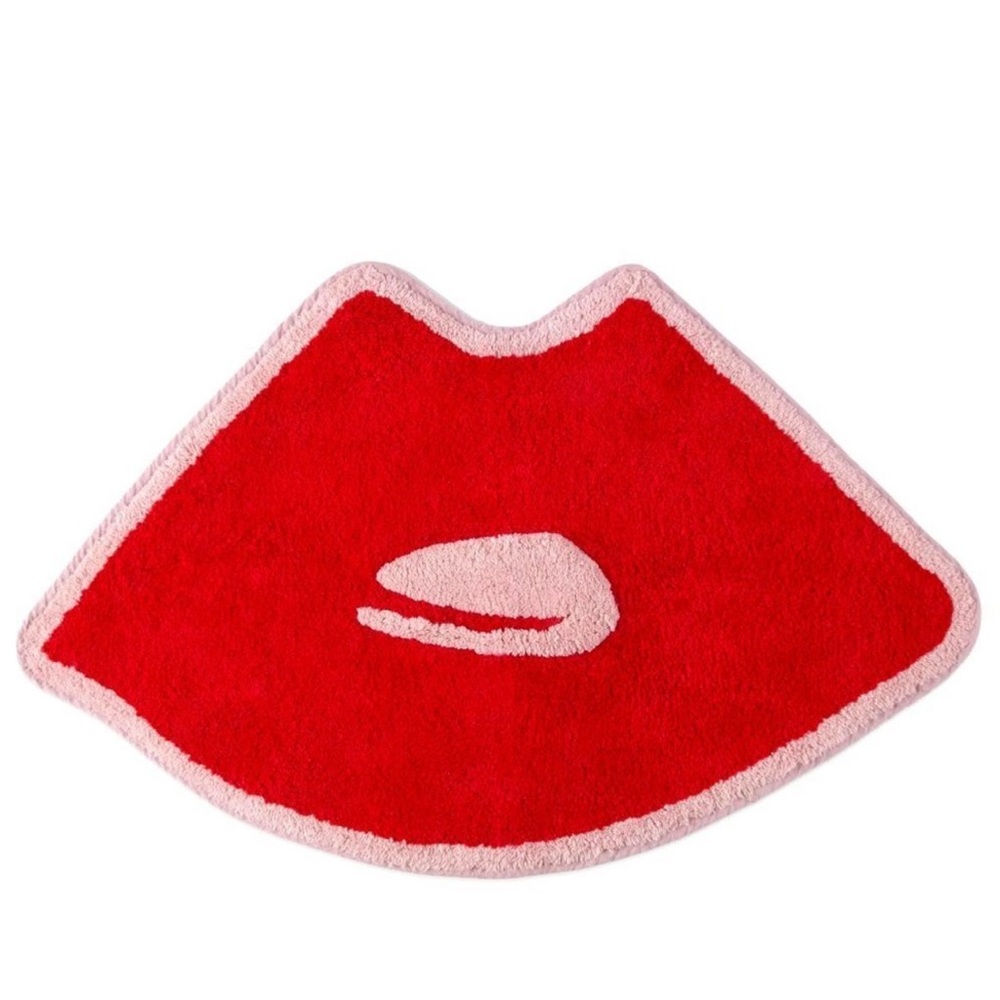 LIPS BATH RUG FROM NOVOGRATZ BY UTICA in RED or BLACK (1 count)